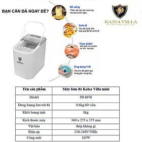 Mua Máy làm đá Kaisa Villa- Vận hành mạnh mẽ- Bền bỉ- Hàng chính hãng 100%