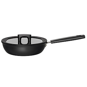 CHẢO NHÔM CHỐNG DÍNH CÓ NẮP HARD FACE FISKARS 24CM