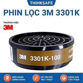 Mua Phin lọc 3M 3301K chính hãng lọc bụi  môi trường ô nhiễm  hơi hữu cơ thường sử dụng cho mặt nạ phòng độc 3M 3200  Hf52