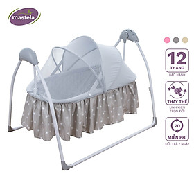 Nôi điện cho bé điều khiển từ xa kết hợp nhạc trắng ru ngủ Mastela SG239 - Nôi cho bé sơ sinh đu đưa tự động