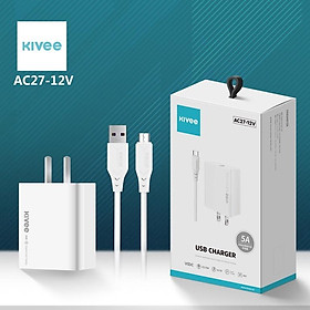 Mua Bộ Adapter Sạc Kèm Cáp Sạc KIVEE AC27 5A Cáp sạc nhanh cho Samsung Huawei OPPOXiaomi -Hàng Chính Hãng