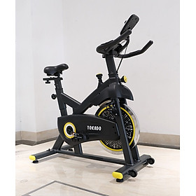 Xe đạp thể dục thể thao trong nhà TK68, bánh đà 13kg điều chỉnh tốc độ dễ dàng, có bánh xe di chuyển linh hoạt