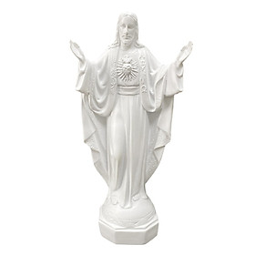 Jesus Statue, Religious Figure Artwork Collection Jesus Ornament Sculpture Jesus Figurine for Living Room Tabletop Shelf Decor Catholic Gifts