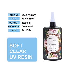 Mua Keo RESIN UV Trong Suốt Loại Dẻo 50g
