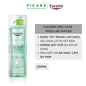 Nước Tẩy Trang Eucerin Hỗ Trợ Trị Mụn Làm Trắng Da 200ml