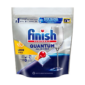 Hình ảnh Viên rửa chén bát Finish Quantum túi 21 viên