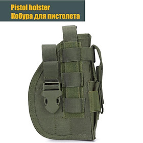 Quân Đội Molle Chiến Thuật Thắt Lưng Nam Sử Dụng Cho Trò Chơi Trận Dây Airsoft Quân Đội Chiến Đấu Ngoài Trời CS Săn Bắn Bóng Sơn Dây Lưng Có Thể Điều Chỉnh - one