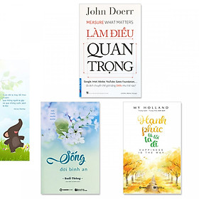 Combo 3 cuốn: Làm Điều Quan Trọng, Sống Đời Bình An, Hạnh Phúc Là Lối Ta Đi + bookmark danh ngôn hình voi