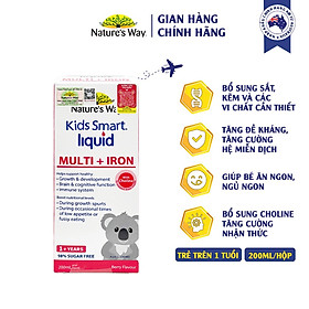 Nature's Way Kids Smart Liquid Multi+Iron - Thực phẩm bảo vệ sức khỏe