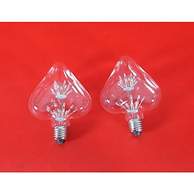 Bộ 2 bóng đèn led trang trí hình trái tim, đèn trang trí độc đáo hàng chính hãng