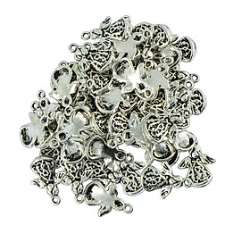 30 Pieces Tibetan Silver Angel With Wings Charms Pendant Jewelry DIY Making