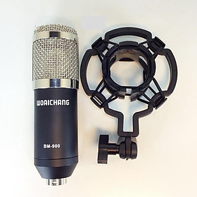 Mua Mic Thu Âm Bm900 Waichang chuyên dụng cho thu âm ( đen và bạc)