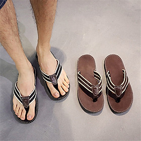 Men's Sandals Flip-Flop Slipper Shoes Anti-Slip EVA Flip Flops Flat Shoes with Comfortable Footbed for Outdoor Indoor
