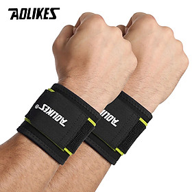 Bộ 2 băng quấn bảo vệ cổ tay tập gym AOLIKES A-7938 Sport wrist support