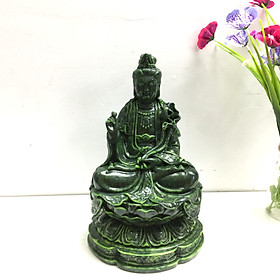 Mua Tượng Đá Phật Đại Thế Chí Bồ Tát - Cao 19cm - Màu Xanh Lục Bích