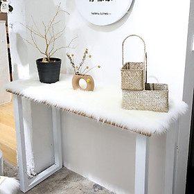 Mua Thảm lông trắng trang trí nhà cửa làm đạo cụ chụp hình sản phẩm