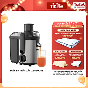 Máy ép trái cây Tefal ZE420D38 - Công suất 400W - Dung tích 950ML - Lưỡi dao làm bằng thép không rỉ cùng 2 chế độ ép - Hàng chính hãng
