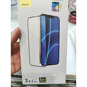 Bộ 2 miếng kính cường lực Baseus cho iPhone 13 / 13 Pro / 13 Pro Max - Full Box - Hàng Chính Hãng