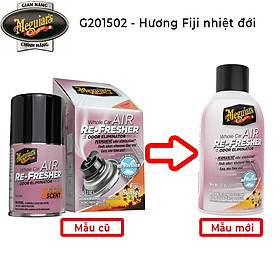 Xịt khử mùi diệt khuẩn nội thất xe hơi hương Fiji nhiệt đới - Meguiar's Air Refresher Fiji Sunset G201502
