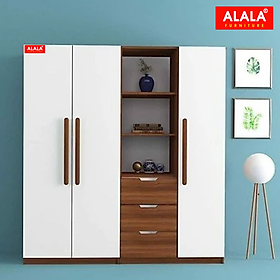 Tủ quần áo ALALA266 (2mx2m) gỗ HMR chống nước - www.ALALA.vn - 0939.622220