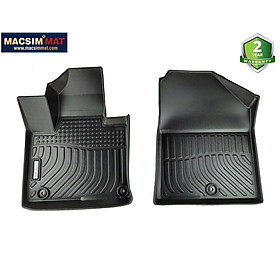 Thảm lót sàn (2 hàng ghế) Kia Sorento 2014  - 2020 Nhãn hiệu Macsim chất liệu nhựa TPE cao cấp màu đen