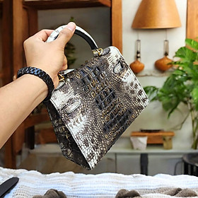 Túi xách nữ Da cá sấu nguyên thủy mộc mạc!