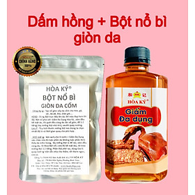 Dấm hồng 330ml + bột nổ da 100gr