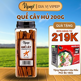 Quế Cây Tự Nhiên Vipep Hũ Nhựa 200g