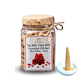 Nụ Đốt Tinh Dầu Nguyên Chất MANGALA_TẶNG DĨA ĐỐT_50 Viên_ CAM KẾT 100% NGUYÊN LIỆU THIÊN NHIÊN, KHÔNG HÓA CHẤT