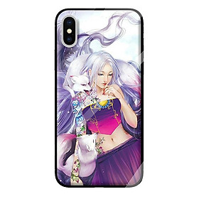 Ốp kính cường lực cho iPhone XS MAX mẫu GIRL 322 - Hàng chính hãng