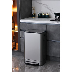 Mua Thùng rác inox đạp chân cao cấp GEV-H73 Dung tích 40L