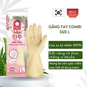 Găng tay cao su tay lửng Ngọc Trai size L thương hiệu BEIGL Hàn Quốc