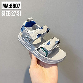 Sandal cá tính cho bé trai 8807 - Dép quai hậu độc đáo cho bé - Sandal có thể nới, chỉnh quai trên