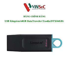 USB Kingston 64GB DataTraveler Exodia(DTX/64GB) - Hàng chính hãng