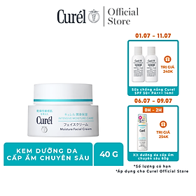 Kem Dưỡng Da Cấp Ẩm Chuyên Sâu Curel Intensive Moisture Care Intensive Moisture Cream (40g)