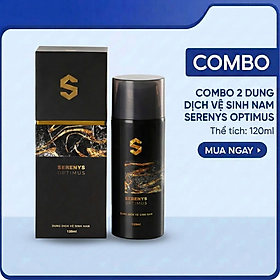 Combo 2 Gel vệ sinh nam Serenys Optimus 120ml - Dung dịch vệ sinh phụ khoa nam giới