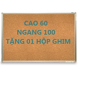 Mua Bảng ghim bần khung nhôm treo tường 60 x 100 cm