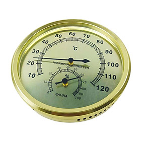 Round Thermometer Hygrometer Temperature Humidity Meter Gauge Scale for Indoor Use