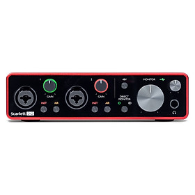 Soundcard thu âm Focusrite Scarlett Solo, 2i2, 4i4 (Gen3)