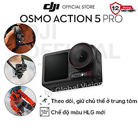 Camera hành động DJI Osmo Action 5 Pro máy quay hành trình 4K 120fps, chế độ màu HLG, quay đêm rõ nét  (DJI OA 5 Pro) - Hàng chính hãng