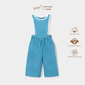 Quần Yếm Lửng Linen Phong Cách Vintage Hàn Quốc - OLWEN OVERALLS - PAL002 - SAOLA KIDS CLOTHING