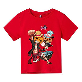 Áo thun trẻ em one piece luffy Có size người lớn, King Cotton