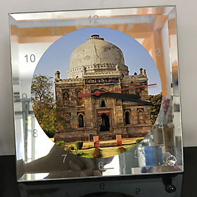 Mua Đồng hồ thủy tinh vuông 20x20 in hình Temple - đền thờ (28) . Đồng hồ thủy tinh để bàn trang trí đẹp chủ đề tôn giáo