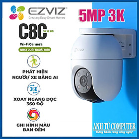 Camera WiFi EZVIZ C8C 3K 5MP, quay quét thông minh hàng chính hãng