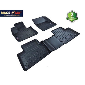 Thảm lót sàn xe ô tô Volvo XC90 2012-2018 Nhãn hiệu Macsim chất liệu nhựa TPV cao cấp màu đen(FDW-051)