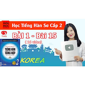 Hình ảnh Khóa học Tiếng Hàn Sơ Cấp 2 Online (Giáo Trình Tiếng Hàn Tổng hợp 2), 16 video, 1700 từ vựng.