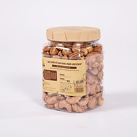 Hạt điều vỏ lụa rang muối VIETCROP Hũ 500gr