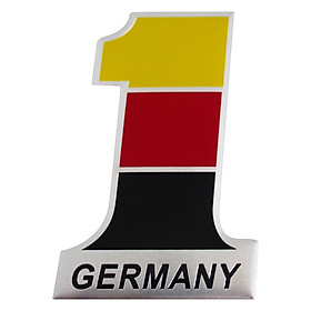 Nơi bán Sticker Hình Dán Metal Số 1 Cờ Đức Germany - Giá Từ -1đ