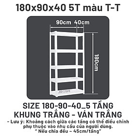 Mua  Giao Hỏa Tốc  Kệ Sắt V Lỗ 3-4-5 Tầng JIROSHI Nhật Bản  kệ lắp ráp - Kệ Sắt Đa Năng Đựng đồ  Japan technology