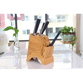 Mua ️ Khay Kệ Đựng Dao Bằng Gỗ Tre Thiết Kế Mặt Phẳng  Hình Chữ Nhật Hiện Đại